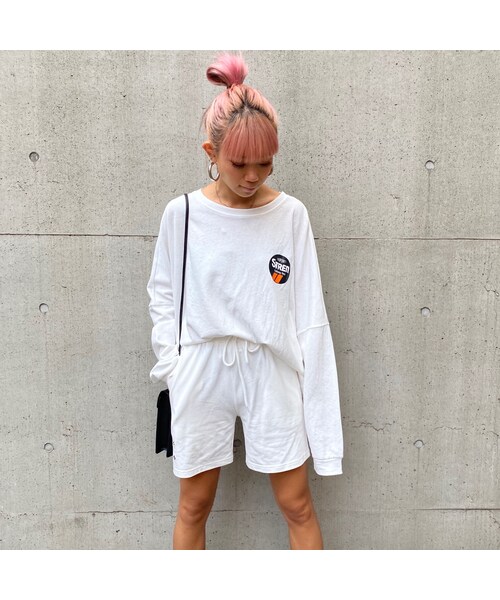 no brand（ノーブランド）の「スウェットパンツ｢半分さん｣（その他パンツ・レディース・その他）」の6枚目の写真