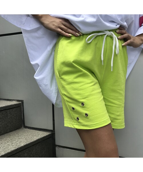 no brand（ノーブランド）の「スウェットパンツ｢半分さん｣（その他パンツ・レディース・その他）」の2枚目の写真