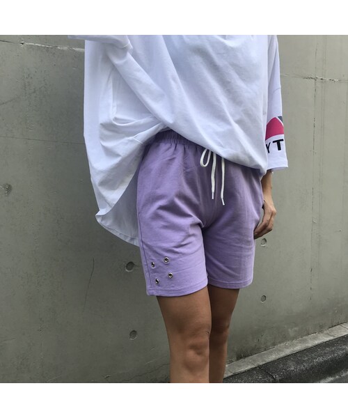 no brand（ノーブランド）の「スウェットパンツ｢半分さん｣（その他パンツ・レディース・その他）」の3枚目の写真