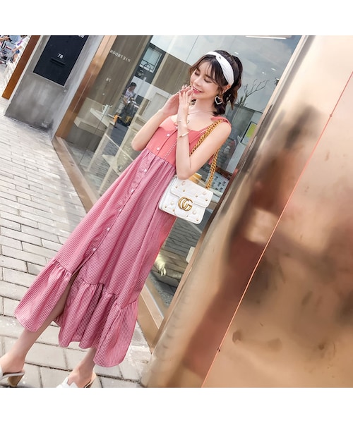 no brand（ノーブランド）の「ツートンキャミソールマタニティ