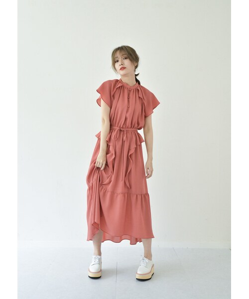 Nwith. ティアードロングワンピース N WITH.（エヌウィズ）の「ティアードロングワンピース（ワンピース