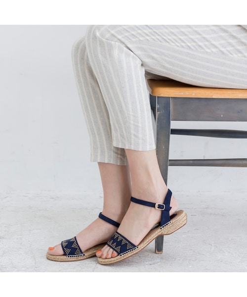 ORiental TRaffic（オリエンタルトラフィック）の「スタッズジュートサンダル（その他・レディース・ベージュ/ブラック/ネイビー・S/M/L/LL）」の12枚目の写真