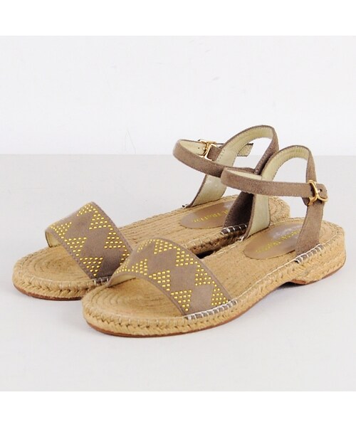 ORiental TRaffic（オリエンタルトラフィック）の「スタッズジュートサンダル（その他・レディース・ベージュ/ブラック/ネイビー・S/M/L/LL）」の2枚目の写真