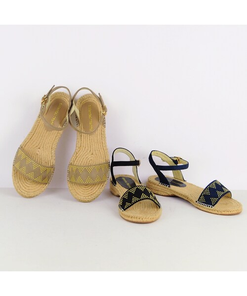 ORiental TRaffic（オリエンタルトラフィック）の「スタッズジュートサンダル（その他・レディース・ベージュ/ブラック/ネイビー・S/M/L/LL）」の10枚目の写真