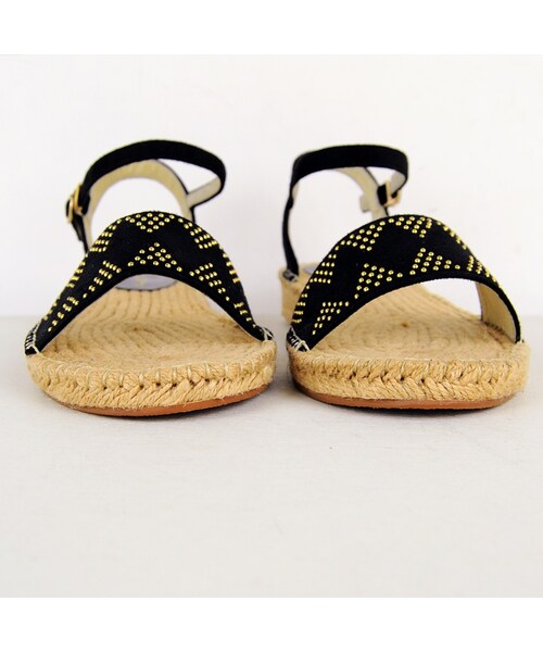 ORiental TRaffic（オリエンタルトラフィック）の「スタッズジュートサンダル（その他・レディース・ベージュ/ブラック/ネイビー・S/M/L/LL）」の7枚目の写真