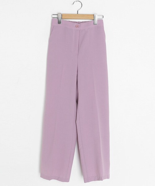 DHOLIC（ディーホリック）の「バックゴムワイドスラックス（スラックス・レディース・グリーン/ブラック/ベージュ/ブルー/パープル・FREE）」の5枚目の写真