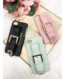 Maison de FLEUR | 《5月下旬お届け》先行予約・ビジューバックルベルトiPhone7/8ケース(アクセサリー)