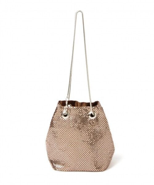 Andemiu（アンデミュウ）の「メタルメッシュバッグ（バッグ・シルバー/ブラウン）」の8枚目の写真