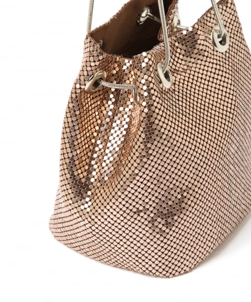 Andemiu（アンデミュウ）の「メタルメッシュバッグ（バッグ・シルバー/ブラウン）」の11枚目の写真