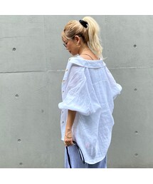 no brand | リネンBIGシャツ｢ハリっとくん｣(シャツ/ブラウス)