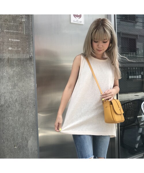 no brand(ノーブランド)の「カサカサストレッチタンク(タンクトップ・レディース・その他)」の4枚目の写真