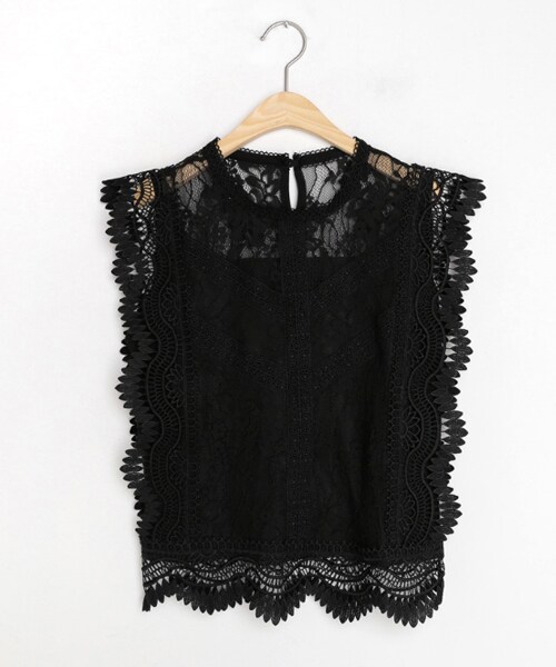 DHOLIC（ディーホリック）の「ウェーブレーススリーブレス（その他トップス・レディース・ピンク/ブラック/ホワイト/ベージュ・FREE）」の3枚目の写真