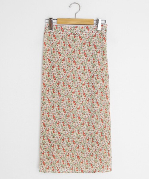 DHOLIC（ディーホリック）の「シフォンフローラルスカート（スカート・レディース・イエロー/ブラック/ベージュ・FREE）」の3枚目の写真