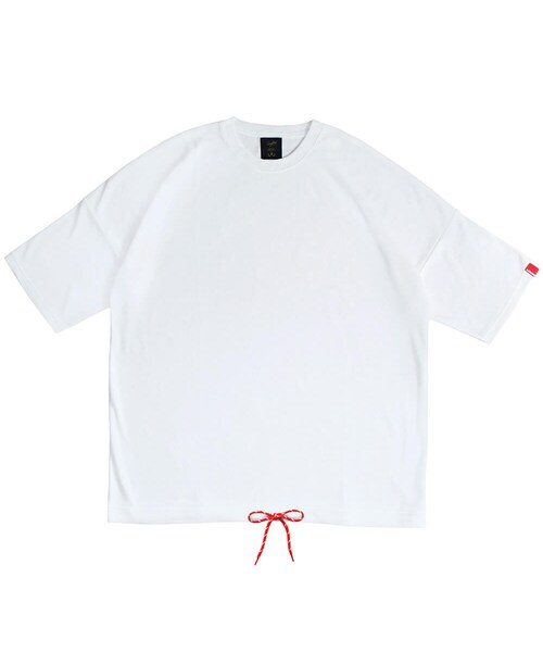 Leyline(レイライン)の「Adjust string tee|White(Tシャツ/カットソー・レディース・ホワイト・S/M/L/XL)」の1枚目の写真