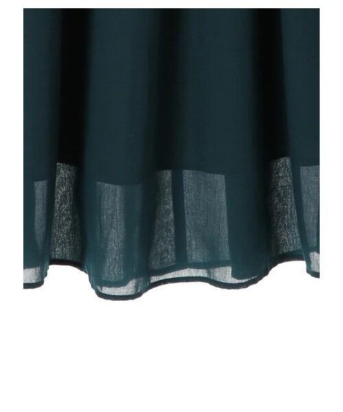 earth music&ecology(アースミュージックアンドエコロジー)の「SET2点 カットチュニック+ギャザースカート(ワンピース/ドレス・オフホワイト/ブラック/ベージュ・F)」の8枚目の写真