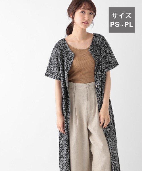 オンラインストア限定 Studio Clip リネン100フラワー2wayワンピース 残りわずか