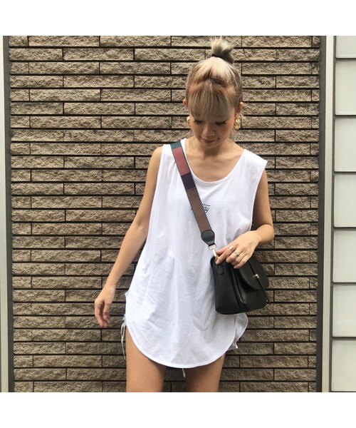 no brand（ノーブランド）の「スリットタンク｢Tuesday｣（タンクトップ・レディース・その他）」の2枚目の写真