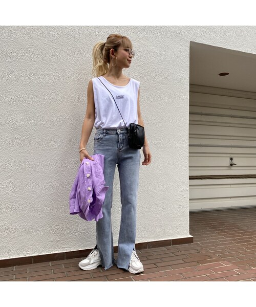 no brand（ノーブランド）の「スリットタンク｢Tuesday｣（タンクトップ・レディース・その他）」の8枚目の写真