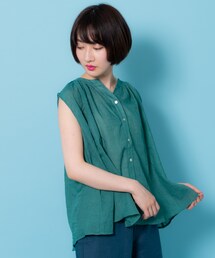 shop DADA | ｶﾞｰｾﾞﾜｯｼｬｰﾉｰｽﾘﾌﾞﾗｳｽ（9S13-14391）(シャツ/ブラウス)