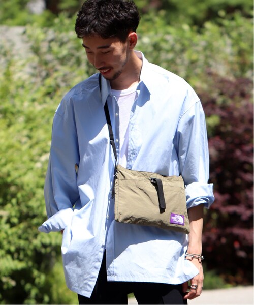 EDIFICE(エディフィス)の「《予約》THE NORTH FACE PURPLE LABEL×EDIFICE 別注 スモール サコッシュ(バッグ・ブラック/フリー)」の5枚目の写真