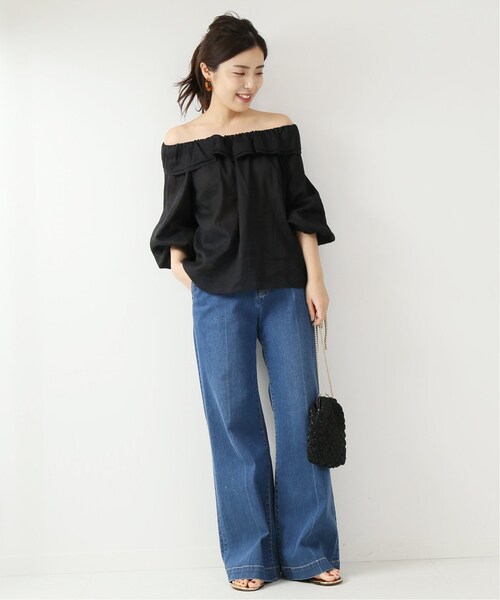 Spick & Span（スピックアンドスパン）の「ラミーフリルブラウス◆（トップス・ブラック/フリー）」の16枚目の写真