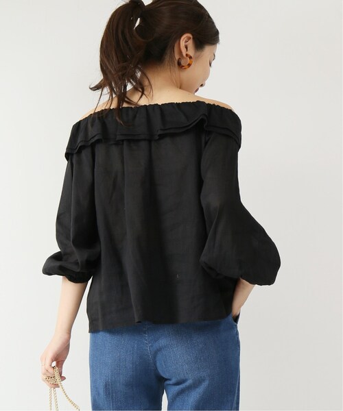 Spick & Span（スピックアンドスパン）の「ラミーフリルブラウス◆（トップス・ブラック/フリー）」の22枚目の写真