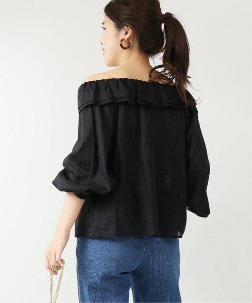 Spick & Span（スピックアンドスパン）の「ラミーフリルブラウス◆（トップス・ブラック/フリー）」の21枚目の写真
