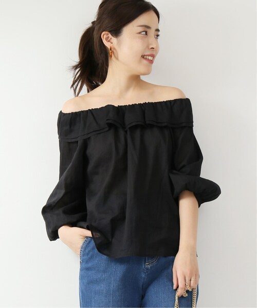 Spick & Span（スピックアンドスパン）の「ラミーフリルブラウス◆（トップス・ブラック/フリー）」の18枚目の写真