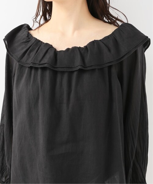 Spick & Span（スピックアンドスパン）の「ラミーフリルブラウス◆（トップス・ブラック/フリー）」の8枚目の写真