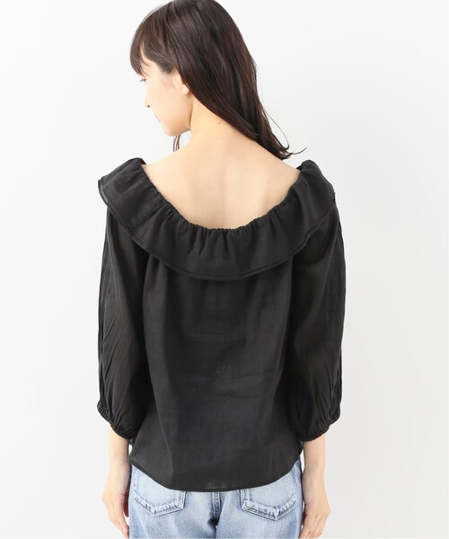 Spick & Span（スピックアンドスパン）の「ラミーフリルブラウス◆（トップス・ブラック/フリー）」の7枚目の写真