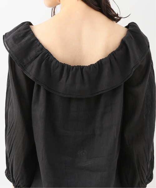 Spick & Span（スピックアンドスパン）の「ラミーフリルブラウス◆（トップス・ブラック/フリー）」の9枚目の写真