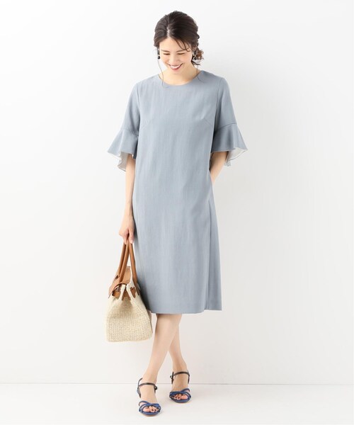 La TOTALITE(ラトータリテ)の「ネイビー(ワンピース/ドレス・ネイビー/フリー/在庫あり)」の2枚目の写真