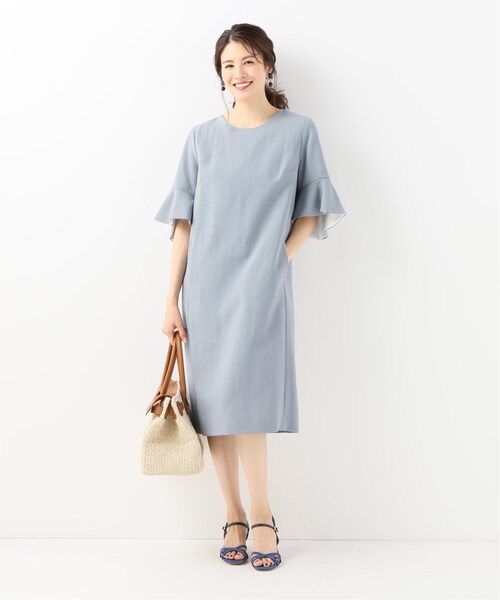 La TOTALITE(ラトータリテ)の「ネイビー(ワンピース/ドレス・ネイビー/フリー/在庫あり)」の5枚目の写真