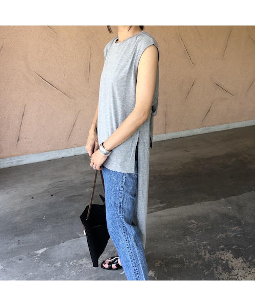 copine(コピン)の「再入荷!シンプルお洒落!バックテールデザインノースリーブ(3color)【クリックポスト対象商品】(Tシャツ/カットソー・レディース・その他)」の5枚目の写真