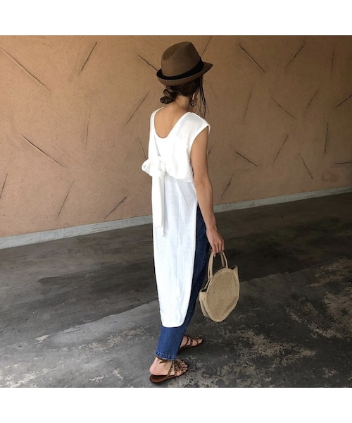 copine(コピン)の「再入荷!シンプルお洒落!バックテールデザインノースリーブ(3color)【クリックポスト対象商品】(Tシャツ/カットソー・レディース・その他)」の13枚目の写真
