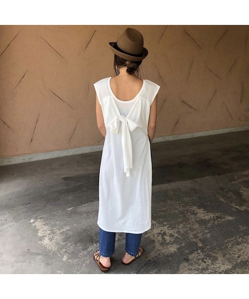copine(コピン)の「再入荷!シンプルお洒落!バックテールデザインノースリーブ(3color)【クリックポスト対象商品】(Tシャツ/カットソー・レディース・その他)」の10枚目の写真