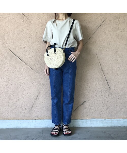 copine(コピン)の「再入荷!11oz切替ハイウエストストレートデニム(2size)【クリックポスト対象商品】(デニムパンツ・レディース・その他)」の3枚目の写真