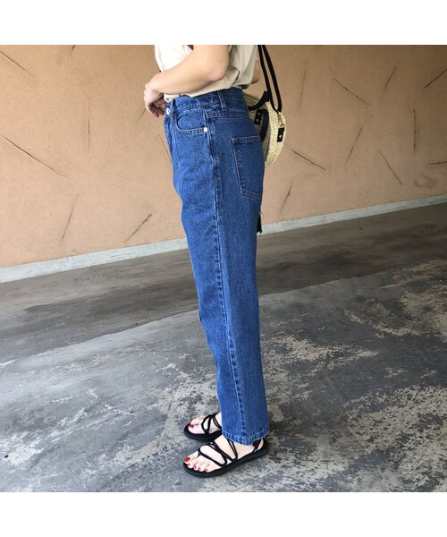 copine(コピン)の「再入荷!11oz切替ハイウエストストレートデニム(2size)【クリックポスト対象商品】(デニムパンツ・レディース・その他)」の12枚目の写真
