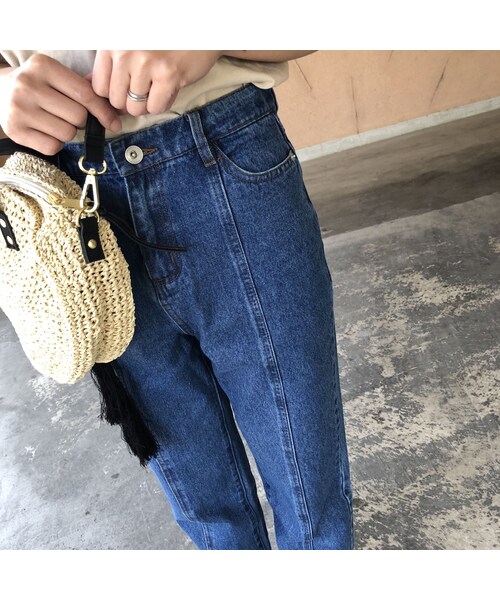 copine(コピン)の「再入荷!11oz切替ハイウエストストレートデニム(2size)【クリックポスト対象商品】(デニムパンツ・レディース・その他)」の13枚目の写真