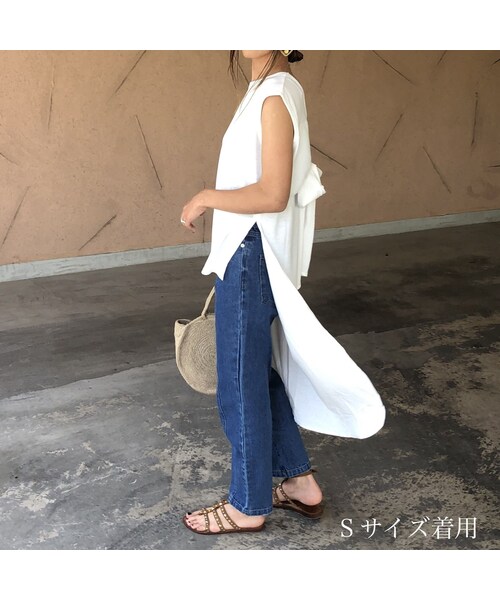 copine(コピン)の「再入荷!11oz切替ハイウエストストレートデニム(2size)【クリックポスト対象商品】(デニムパンツ・レディース・その他)」の11枚目の写真