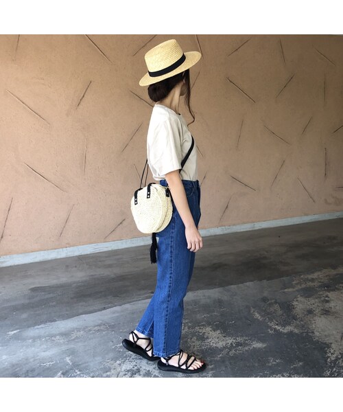 copine(コピン)の「再入荷!11oz切替ハイウエストストレートデニム(2size)【クリックポスト対象商品】(デニムパンツ・レディース・その他)」の6枚目の写真