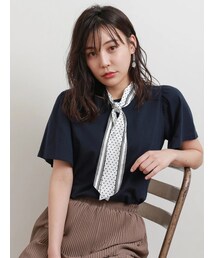Green　Parks | ・スカーフ付フレアスリーブTシャツ(トップス)
