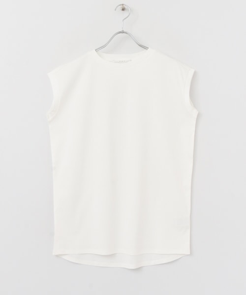 KBF（ケイビーエフ）の「BIGノースリーブTシャツ（トップス・レディース・WHITE/BROWN/BLACK/BLUE×OFF・one）」の8枚目の写真