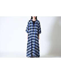 Edwina Horl | Edwina Horl オリジナルチェックハーフスリーブワイドコート(その他アウター)