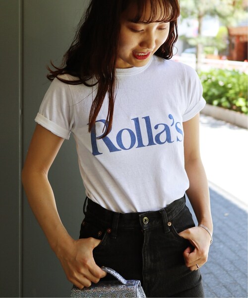 EDIT. FOR LULU（エディットフォールル）の「【ROLLAS】 ロゴTシャツ ...