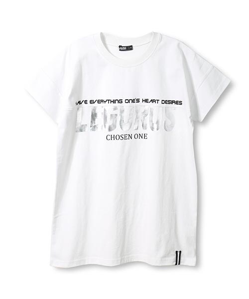 LEGURUS STANDARD（レグルススタンダード）の「フレンチスリーブTシャツ（Tシャツ/カットソー・キッズ・オフホワイト/ライム/ブラック・130～160）」の2枚目の写真