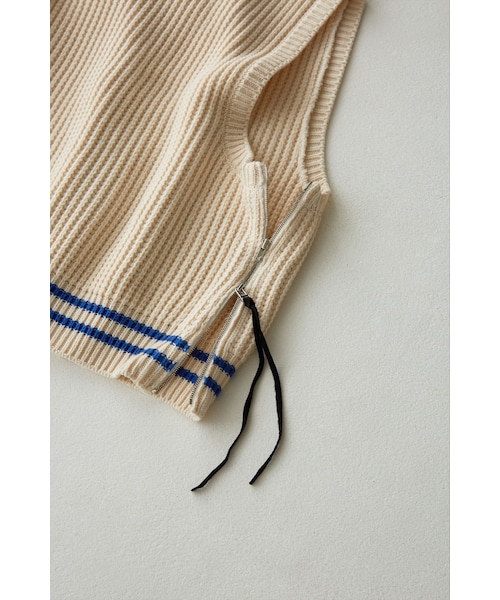 RYO TAKASHIMA（リョウタカシマ）の「Side Zip Over Size Knit  Vest （Beige）（シャツ/ブラウス・メンズ・その他）」の5枚目の写真