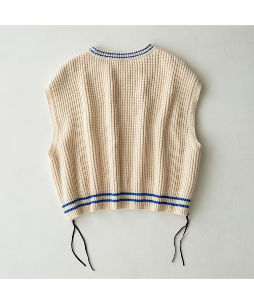 RYO TAKASHIMA（リョウタカシマ）の「Side Zip Over Size Knit  Vest （Beige）（シャツ/ブラウス・メンズ・その他）」の2枚目の写真