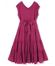 GRL | リボンベルト付きティアードワンピース(ワンピース)