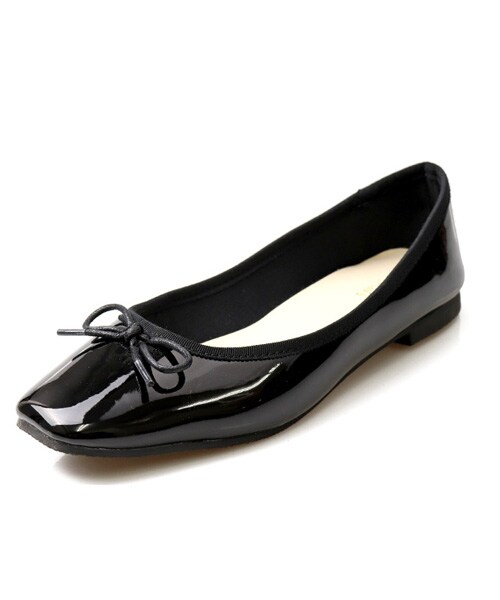 sango（sango）の「スクエバレエシューズ（バレエシューズ・レディース・ゴールドラメ/ブラックドークレ/ブラックエナメル/ブラックラメ/シルバーラメ/グレーベージュスエード/グレーベージュ・Sサイズ/Mサイズ/Lサイズ/LLサイズ）」の6枚目の写真